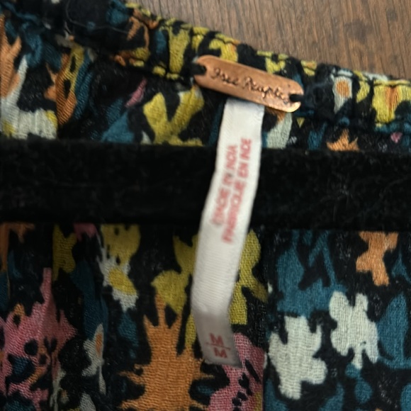 Free People Gardenia Tunic mixed print with metallic sequin trim - Picture 7 of 10